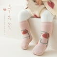 thumbnail image 2 of Toddler Baby Boys Girls Cartoon Non Crew Socks With Grip Botttom Cotton Thick Winter Warm Slipper Socks 0 Months-12 Months, 2 of 7