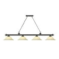 thumbnail image 5 of 4 Light Billiard In Traditional And Classical Style-14 Inches Tall And 14 Inches Wide Z-Lite 2306-4Brz-Gm16, 5 of 7