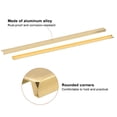 thumbnail image 4 of Uxcell Cabinet Finger Edge Pull, 2pcs 800mm/31.5 Aluminum Alloy Back Mount Hidden Cabinet Pulls for Drawer, Gold, 4 of 6