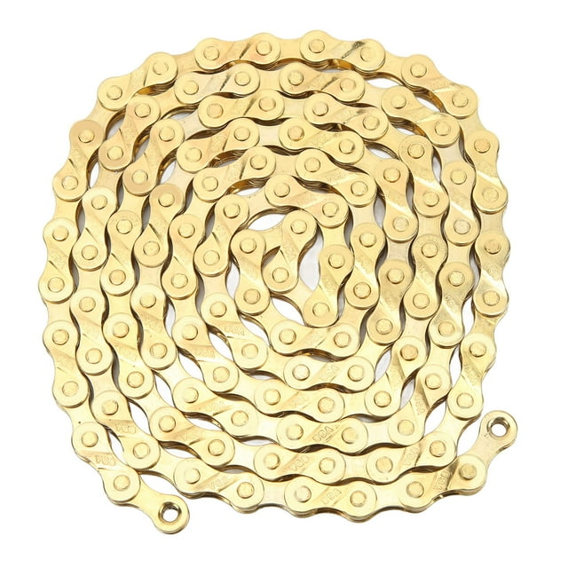 Cadena De Bicicleta, Cadena De Bicicleta De Carretera De Estructura De Alta Rigidez Para Montar En Carretera Cergrey Gold Bike Chain