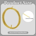 thumbnail image 2 of DIY 65.6 Feet 23 Gauge(0.6mm) Brass Craft Jewelry Wire Gold Artistic Beading Wire Tarnish Resistant Copper Wire for Jewelry Beading Craft Making Ring Earrings DIY DIY, 2 of 8