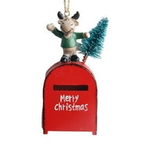 BOPORO Christmas Mailbox Decor X'Mas Swag with Pine, Xmas Tree Decor. Mailbox Chritmas Decorations Christmas Decorations Outdoor