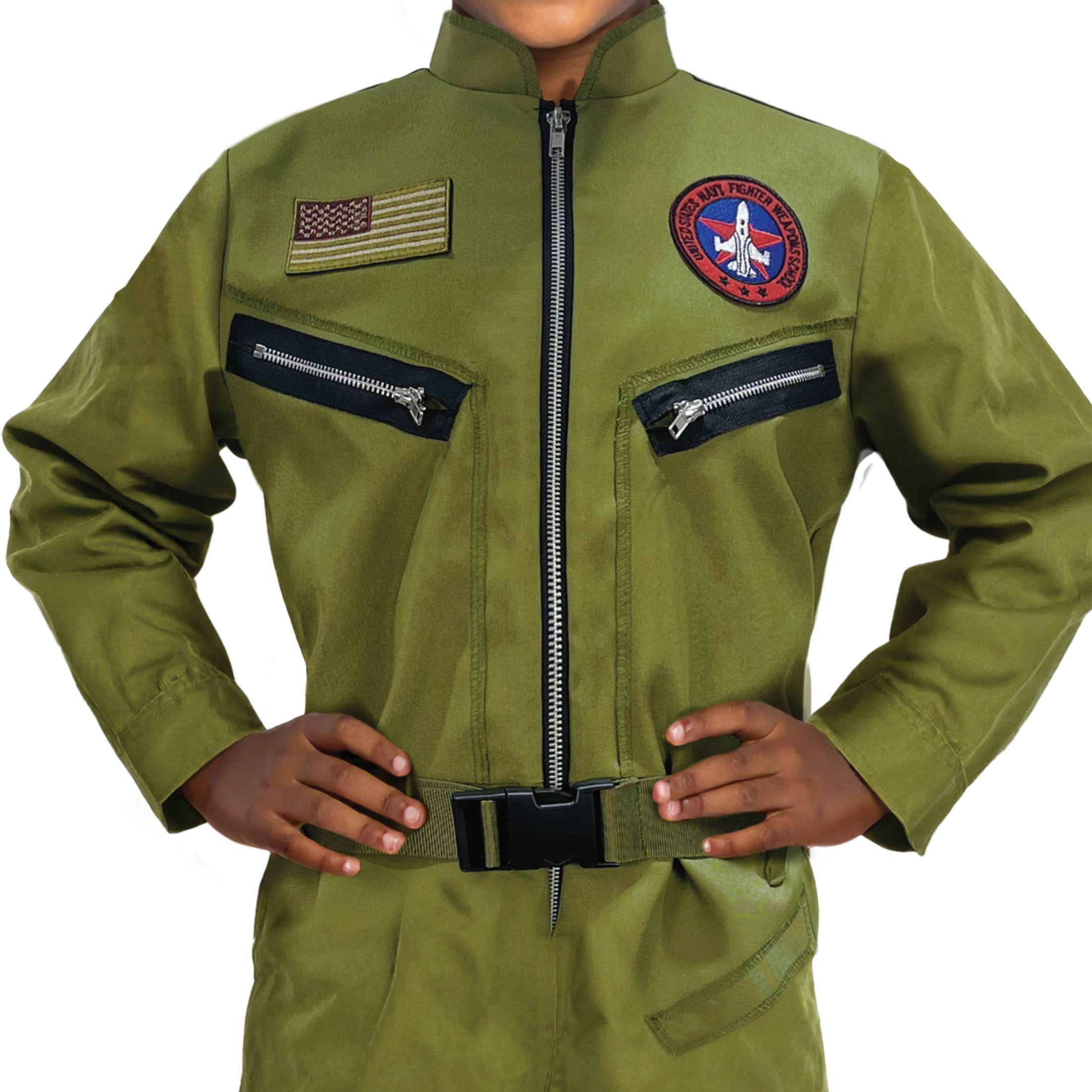 Fighter Pilot Halloween Costume for Children, Boy's Size S (6/6x), by Way to Celebrate