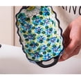thumbnail image 5 of Ceramic Home Hand-painted Underglaze Baking Tray with Handles for Baking Kitchen, 5 of 5
