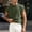 Green, variant on Mens Crop Vest Top Cap Sleeve Oversized Shirt Gym Tank Tops Cropped T Shirts Washed Cotton Crewneck Loose Pullover Tee Light Blue