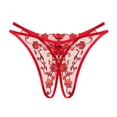 thumbnail image 2 of WCJM Red Women Thong Panties Thong Lace Pants Ladies Briefs Underwear, 2 of 2