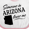 thumbnail image 4 of Inktastic Someone in Arizona Loves Me Boys or Girls Baby Bib, 4 of 4