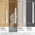 thumbnail image 3 of Amerock Ladera 8-13/16 inch (224mm) Center-to-Center Rectangle Polished Chrome Cabinet Pull Backplate, 3 of 6