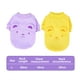 thumbnail image 2 of 2 piezas de ropa para perros, suéter para perros, suave, grueso, cálido, camisa para cachorros, suéter de invierno para perros (amarillo + morado) L, 2 of 7