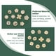 thumbnail image 4 of 40 botones metálicos con diamantes de imitación en 10 estilos diferentes: botones de perlas, botones dorados con forma de flor, botones decorativos para coser en ropa., 4 of 6