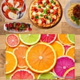 thumbnail image 2 of Joocar Citrus Fruit Print Placemat Set Of 4 For Home Kitchen Table Decor 12x18 inch Linen Table Mats Set Of 4 For Home Kitchen Table Decor 12x18 inch, 2 of 5
