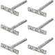 thumbnail image 1 of 6pcs Concealed Shelf Support Floating Shelf Brackets T Brackets Fixings Hardware For Any Type Of She, 1 of 5