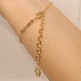 thumbnail image 3 of 16K Gold Name Bar Engraved Bracelet, Handmade gold plated jewelry for Women (Rose Gold), 3 of 5