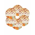 thumbnail image 7 of 15 Inch Round Placemats Set of 6, Orange Pumpkins Fall Non Slip Heat Insulation PP Table Mats, Thanksgiving Maple Leaves Weeping Rustic Washable Place Mats for Kitchen Dining Party Table Decor, 7 of 7