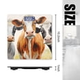 thumbnail image 2 of High Precision Body Weight Scale Smart Bathroom Scales with Large LCD Display(400lbs),Decorative for Bedroom-Three Cow Of Watercolor Painting With Detailed And Realistic, 2 of 4