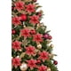 thumbnail image 4 of 12 piezas de adornos para árboles de Navidad, juego de decoración navideña, flores artificiales de Navidad con purpurina para decoraciones navideñas para fiestas de bodas Xemadio QH-341-1, 4 of 9