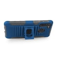 thumbnail image 4 of Compatible for Samsung Galaxy A21 Case with Tempered Glass Screen Protector Belt Clip Holster Defender Rugged Shock Proof Armor Heavy Protection Phone Cover w/ Magnetic Mount Plate [Blue], 4 of 8