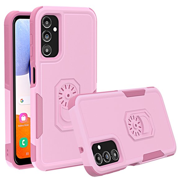 Aggxpf Samsung Galaxy A14 5G Case, Dual Layer Rugged Protective Phone Cover, Heavy Duty Drop Protection Case for Galaxy A14 5G, Pink