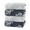 2 Light Grey 2 Denim Blue, variant on Pidada 100% Cotton Hydrangea Floral Pattern Hand Towels for Bathroom Set of 4 (Denim Blue)