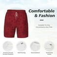 thumbnail image 3 of Rocae Christmas Red Snowflakes for Men's Swim Trunks Quick Dry With Two Side Pockets and One Lined Patch PocketLarge, 3 of 9