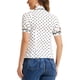 thumbnail image 3 of Blusa de lunares para mujer INSPIRE CHIC con cuello Peter Pan, lazo en el cuello, mangas abullonadas, camisa vintage, talla M blanca, 3 of 6