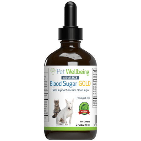 UPC: 0661822001059 | Pet Wellbeing Natural Blood Sugar Level Support for Dogs – Blood Sugar Gold 4oz (118ml)