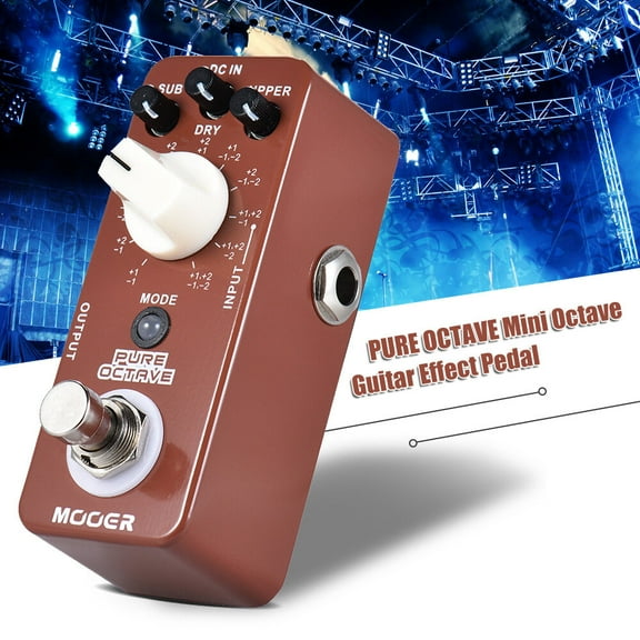 MOOER Effect Pedal,Shell Enhance Sound Octave Modes Bypass 11 Pure Octave Octave Metal Pedal Octave Qudai Rookin Octave Dsfen Octave Dsfen Octave Pure