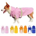 thumbnail image 3 of Dog Raincoat with Hood Pocket Reflective Adjustable Waterproof Slicker Rain Jacket for Small Medium Large, 3 of 8