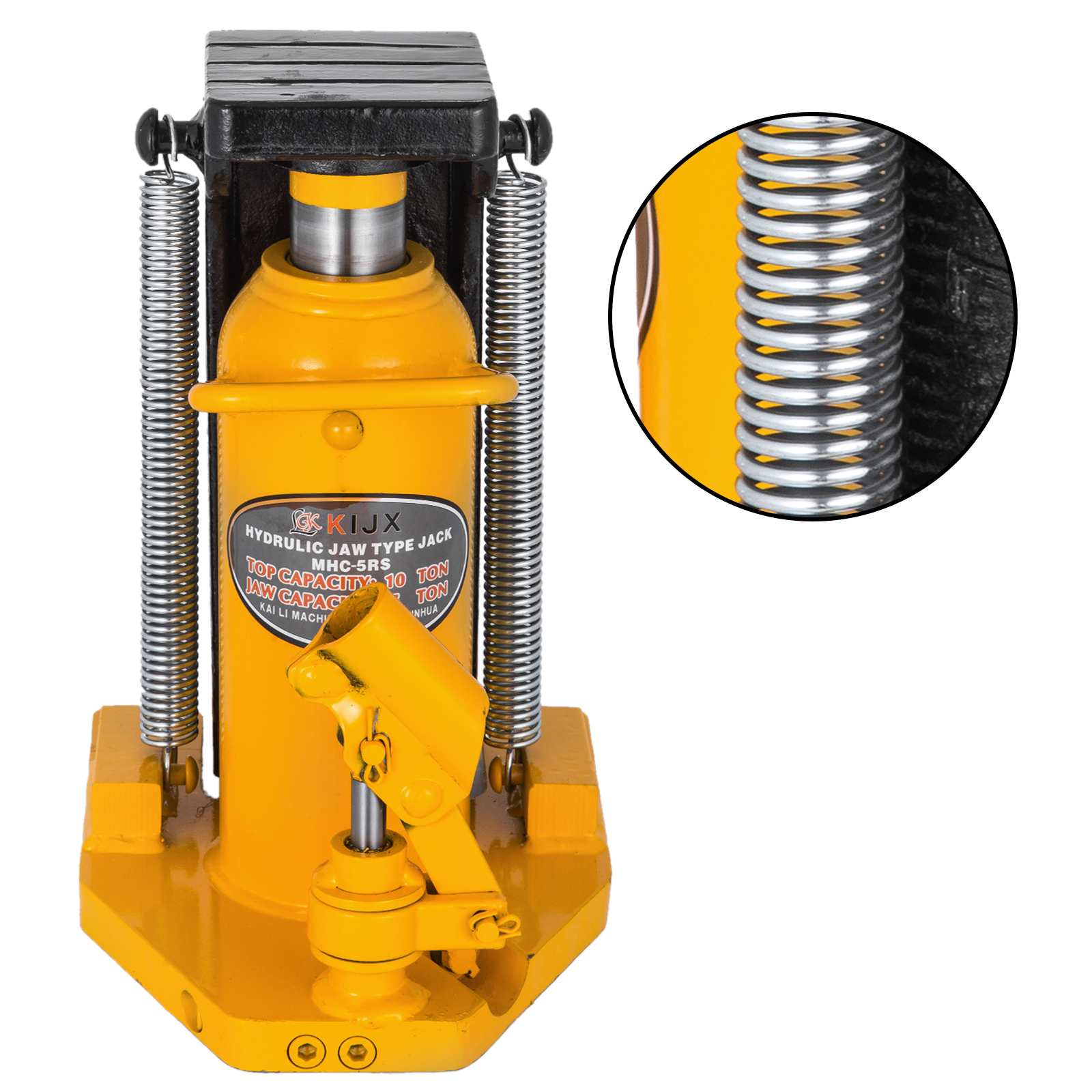 VEVOR Toe Jack Lift Hydraulic Machine Toe Jack Lift Air Hydraulic Toe Jack  Proprietary Heat-Treated Steel (10 Ton Yellow)