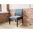 thumbnail image 5 of Pemberly Row Chaise d'Appoint Sans Accoudoirs pour Réception, Cadre en Bois, Bleu, 5 of 5