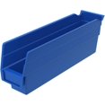 thumbnail image 1 of Akro-Mils 30110 12-Inch by 2.75-Inch by 4-Inch Plastic Nesting Shelf Bin Box, Blue, Case of 24, 1 of 8