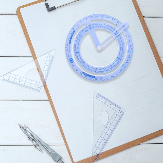 unbranded 4Ud Medidor De Ángulos Con Giratorio 360 Azul Para Dibujo Grabado Precisión Y Madera