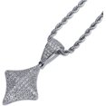 thumbnail image 4 of LAICAIW Iced Out Club Diamond Heart Spade Playing Cards Simulated Lab diamonds Pendant Necklace, 4 of 6