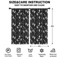 thumbnail image 2 of Blackout Kids Curtains,Black White Halloween Hand Tarot Bat Pattern Childrens Insulated Curtains Set Of 2,Bedroom Essentials,Toddler Room Decor 42"x84", 2 of 5