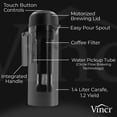 thumbnail image 2 of Cafetera eléctrica de preparación en frío VINCI Express 2 Cold Brew Pro 100: preparaciones rápidas, personalizables y bajas en ácido con tecnología patentada Circle Flow Controles digitales Función de, 2 of 5