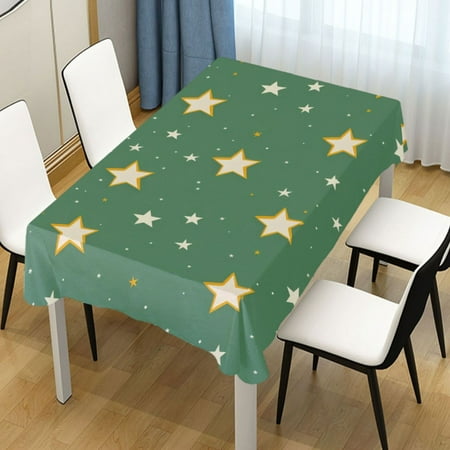 

ALAZA Stars Pattern Rectangle Tablecloth Tablecover Dinning Table Cloth 60 x120