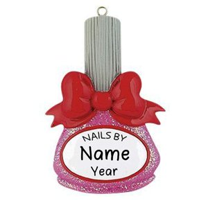 Nail Polonais Personnalisé Arbre de Noël Ornement ─ Écriture personnalisée Nail polonais Personnalisé Ornement 2022
