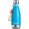 thumbnail image 1 of Bouteille d'Eau pour Enfants pour l'École - 12 oz en Acier Inoxydable à Double Paroi Isolée sous Vide, Bouteille de Sport Réutilisable en Métal Étanche en Forme de Cola pour Filles (Bleu Ciel), 1 of 8