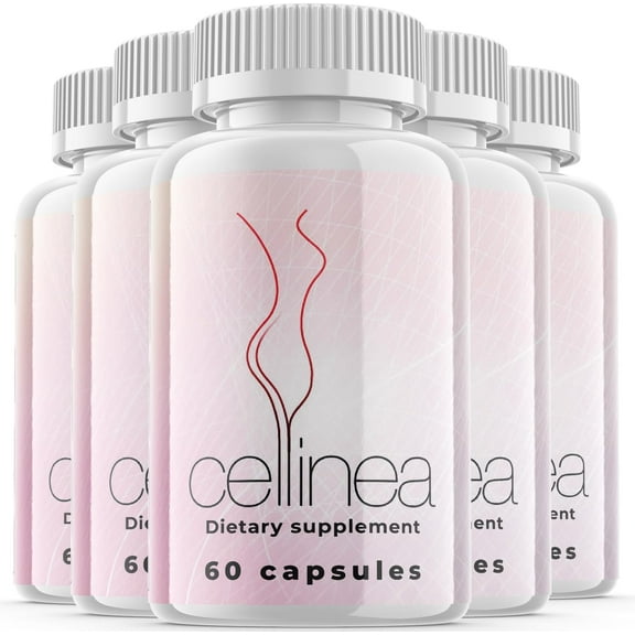 (5 Pack) Cellinea - Dietary Supplement Anti-Aging Pills and Ageless Skin Formula - Ingredients for All Skin Types (300 Capsules)