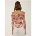 thumbnail image 5 of Off Shoulder Patterned Transparent Top, 5 of 5