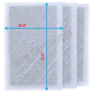 

RayAir Supply 24x26 Dynamic Air Cleaner Replacement Filter Pads 24x26 Refills (3 Pack)