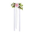 thumbnail image 2 of Arreglo floral para banco de pasillo, decoraciones para pasillos de bodas, accesorios para fotos artificiales Rosa, 2 of 9