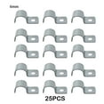 thumbnail image 2 of Ruiboury 25pcs/set Durable Stainless Steel Crimping Clips For Pipelines And Buckle Type Installation Can 6mm, 2 of 6