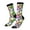 3 Black, variant on Colorful Easter Eggs Print Adult Socks for Men & Women,Calf Socks, Ankle Socks,Boots Socks,Breathable Casual Sock,Unisex Crew Socks