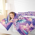 thumbnail image 4 of Homewish Kawaii Animal Dragon Bedding Comforter Set 2pcs for Kids Boys Girls,Cartoon Cute Twin Comforter Sets Microfiber,Starry Sky Breathable Bedding Set,Microfiber Bedroom Decor,Reversible, 4 of 8