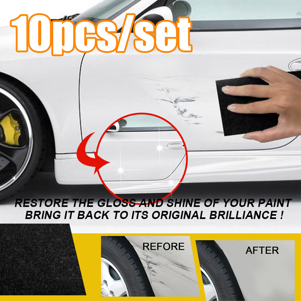 Travelwant 10Pcs/Set Car Scratch Remover Cloth, Magic Scratch Removal