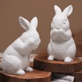 thumbnail image 4 of Diy Crystal Drip Cement Plaster Rabbit Candle Mold Aromatherapy Plaster Sitting Up Looking Up Sitting Up Rabbit, 4 of 4