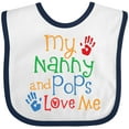 thumbnail image 3 of Inktastic Nanny and Pops Love Me Grandkids Boys or Girls Baby Bib, 3 of 4