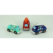 Chesapeake Bay Ltd Colorful Wood Surfer Flower Power Beach Buggy Set of 3