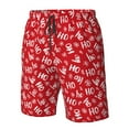 thumbnail image 4 of Logiee Hohoho Print Mens Swim Trunks Quick Dry Board Shorts,Breathable Hawaii Beach Shorts Swimwear Bathing Suits-3X-Large, 4 of 6